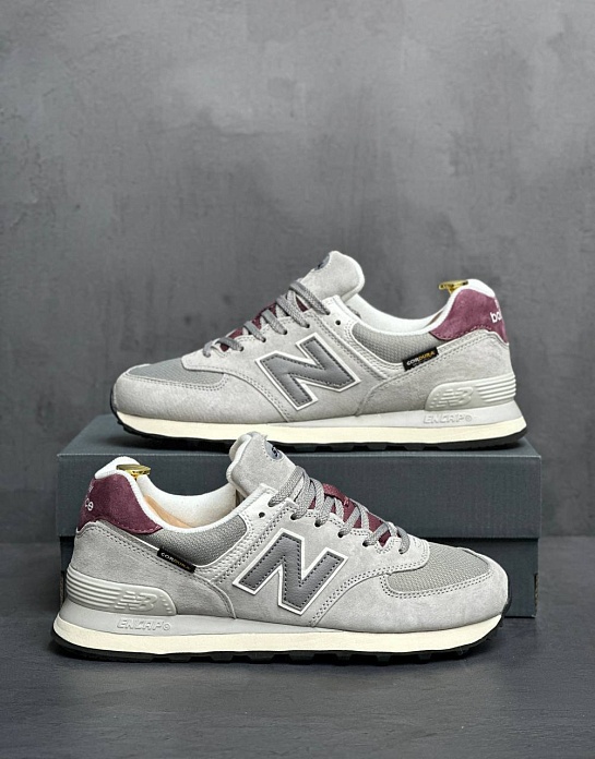 Кроссовки New Balance 574 "Arctic Grey Maroon"