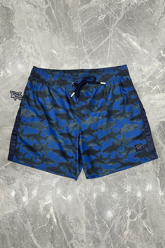 Мужские шорты Paul & Shark blurred shark - Blue / Black