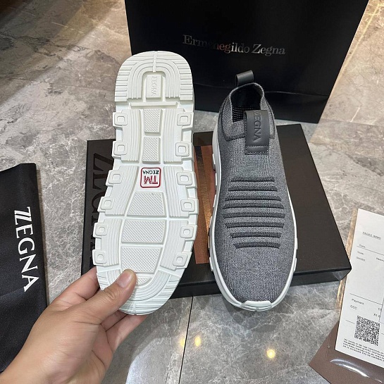 Мужские текстильные кроссовки Ermenegildo Zegna