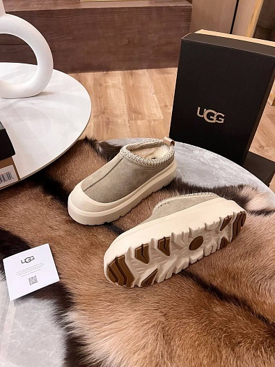 Женские слипоны UGG Tasman Weather Hybrid - Grey / White   