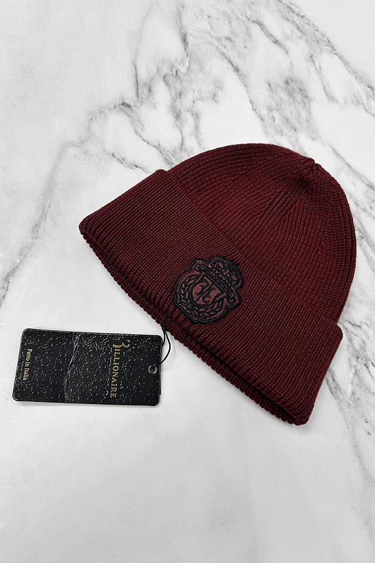 Шапка Billionaire logo-embroidered - Burgundy