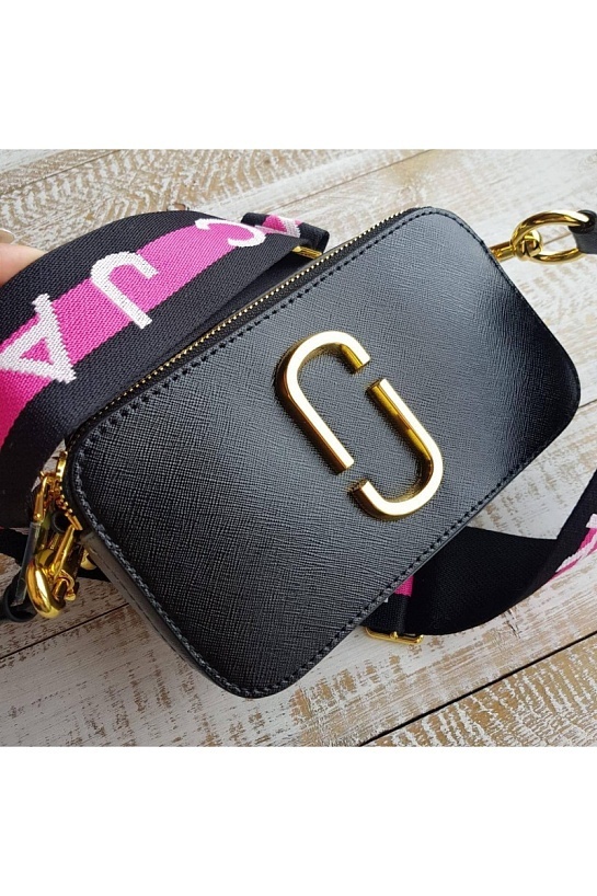 Кожаная сумка Marc Jacobs 25x16 см - Black