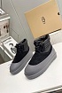 Ботинки с мехом UGG Classic Mini Lace-Up - Black