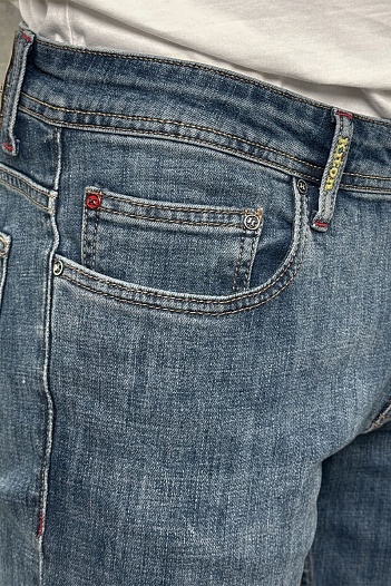 Мужские синие джинсы Kiton   