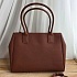 Кожаная сумка Tote 37x29 см - Brown