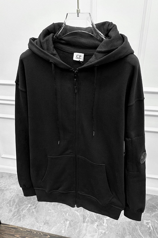 Чёрная мужская кофта C.P. Company Lens-detail
