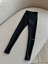 Женские чёрные леггинсы Alaia