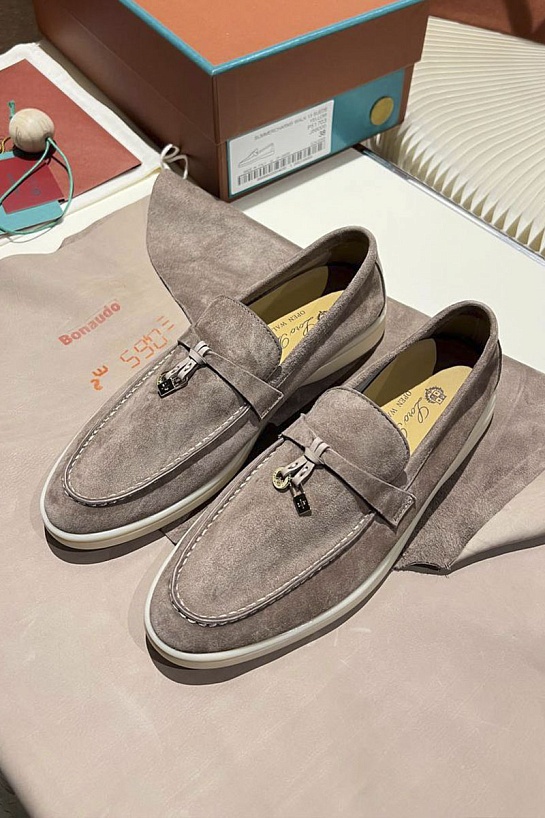 Женские замшевые лоферы Loro Piana Summer Charms Walk premium