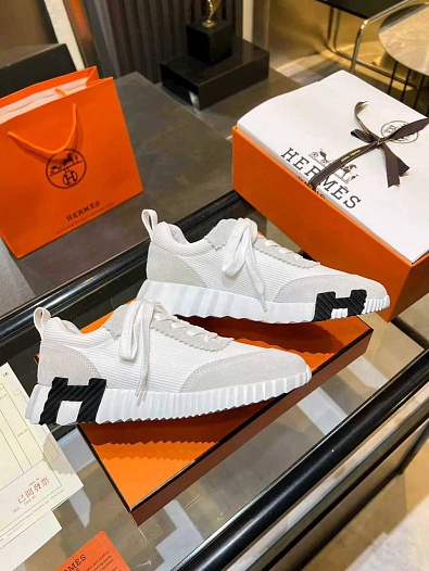 Женские комбинированные кроссовки Hermes Bouncing premium   
