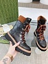 Женские кожаные ботинки Gucci
