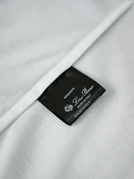 Мужская белая футболка Loro Piana premium
