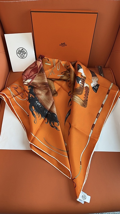 Платок Hermes Grand Galop premium 88x88 см