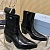 Женские кожаные сапоги Prada premium - Black