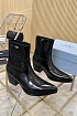 Женские кожаные сапоги Prada premium - Black