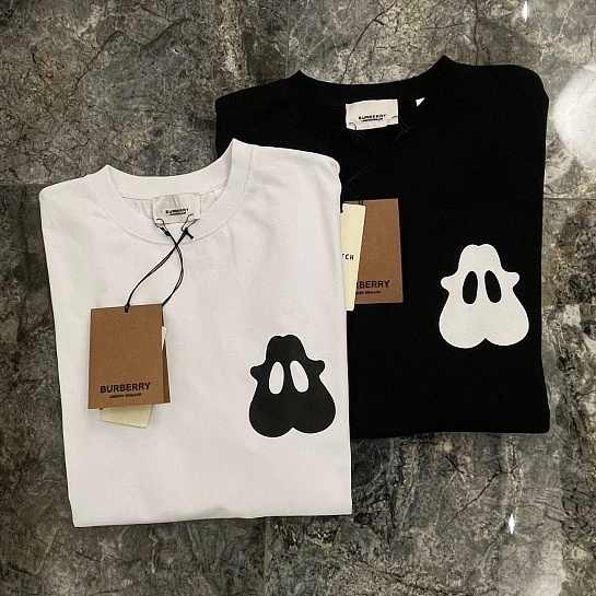 Чёрная оверсайз футболка Burberry Monster-print