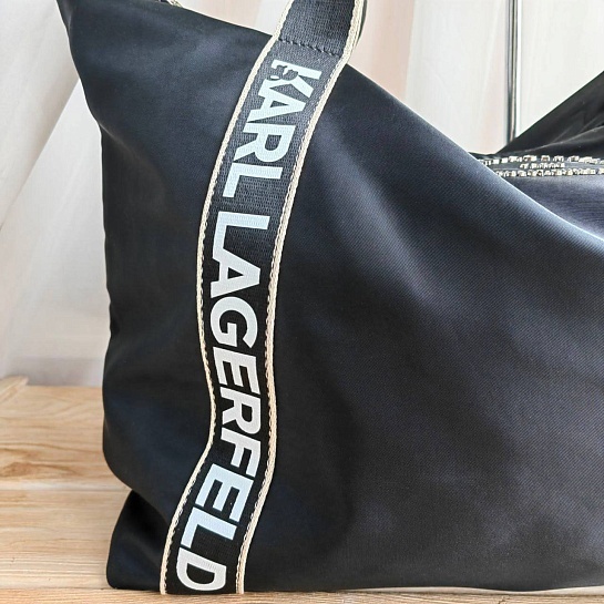 Дорожная сумка Karl Lagerfeld 56x35 см - Black