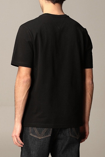 Чёрная оверсайз футболка Bottega Veneta basic   