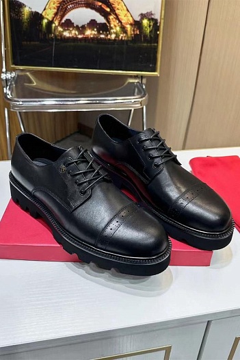 Мужские кожаные ботинки Salvatore Ferragamo   