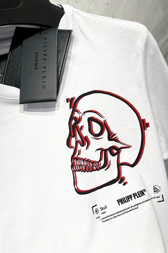 Футболка белого цвета Philipp Plein The Skull