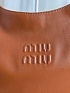 Кожаная сумка MIU MIU 39x22 см - Brown