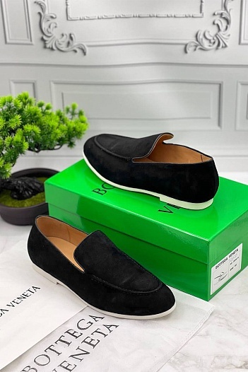 Мужские замшевые лоферы Bottega Veneta   