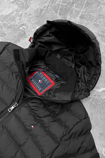 Мужская чёрная куртка Tommy Hilfiger   