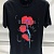Чёрная мужская футболка Dolce&Gabbana floral logo-print