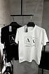 Футболка белого цвета Armani Exchange logo-print