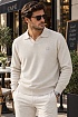 Поло с длинным рукавом Loro Piana premium - Beige