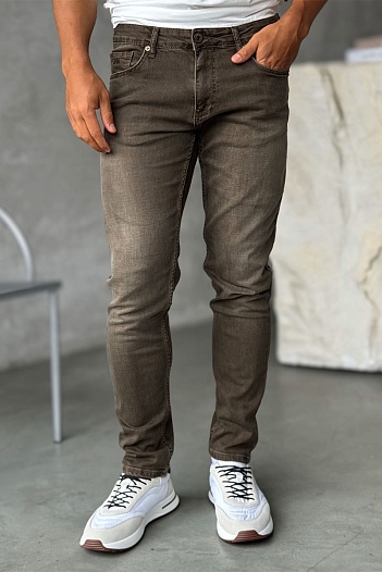 Мужские джинсы Emporio Armani slim fit - Brown   