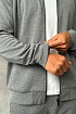 Мужская кофта на молнии Zegna серого цвета