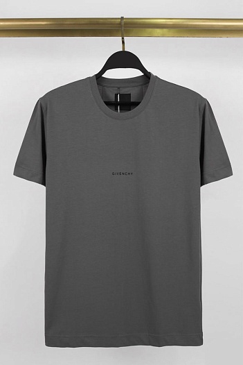 Футболка серого цвета Givenchy small logo   