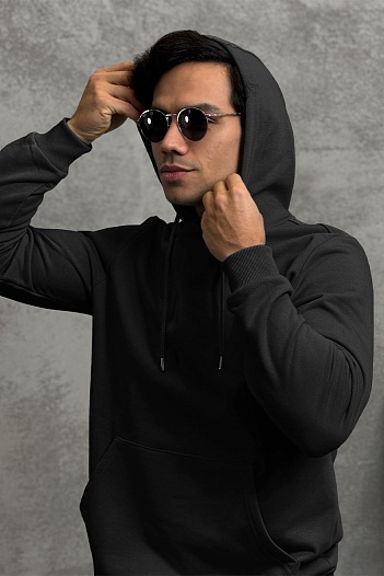 Мужское худи Tommy Hilfiger чёрного цвета   