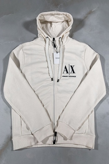 Мужская белая кофта Armani Exchange   